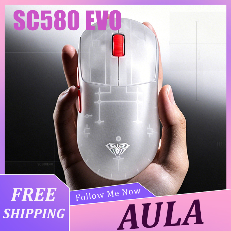 Gaming Accessories Laptop - AULA SC580 EVO Mouse Lightweight Wireless